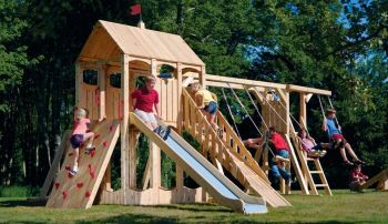 Cầu trượt gỗ đa năng