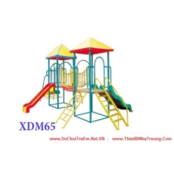 Tư vấn lựa chọn nhà chòi cầu trượt ngoài trời cho trường mầm non